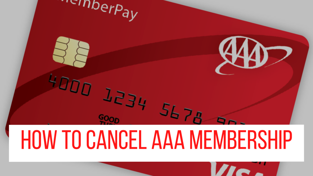 How to Cancel AAA Membership
